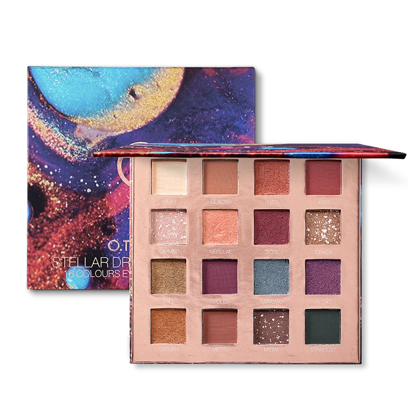 

16 Color Makeup Eyeshadow Palette Light Starry Eyeshadow Palette Waterproof Sweatproof And LongLasting Eyeshadow ени для век